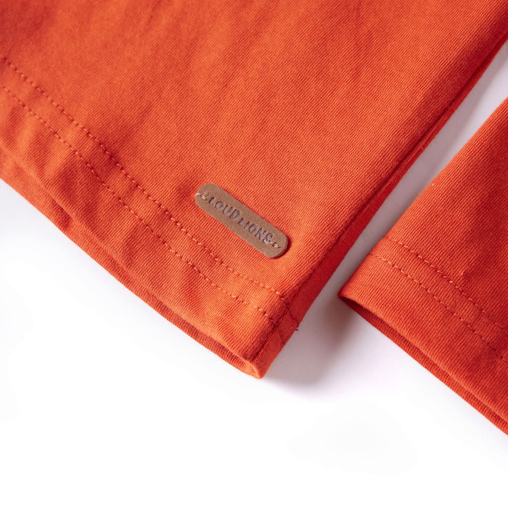 T-shirt manches longues enfant orange 116
