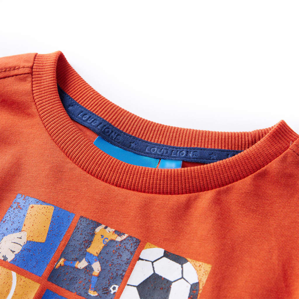 Kids' Long-Sleeve Shirt Orange 128