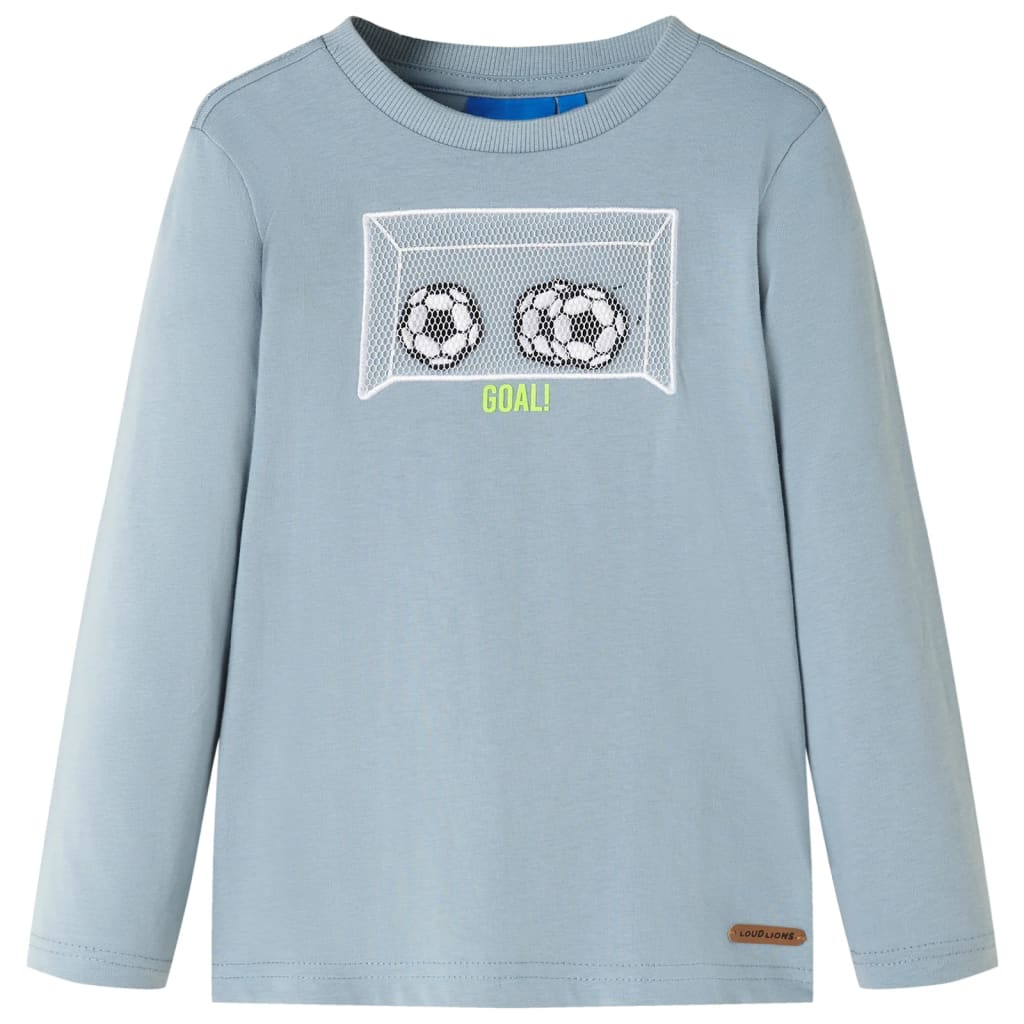 Kids' Long-Sleeved Shirt Light Blue 92