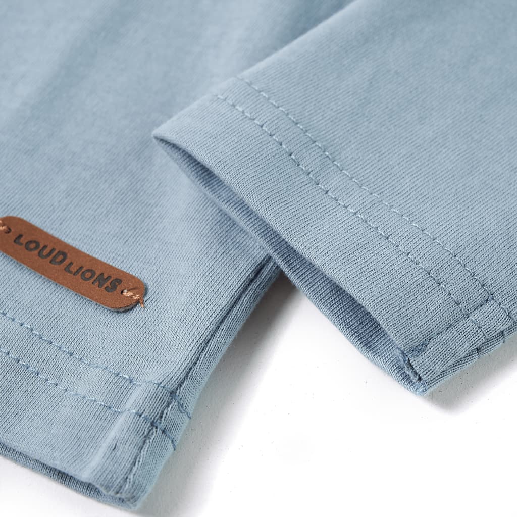 Kids' Long-Sleeved Shirt Light Blue 92