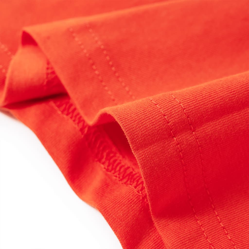 Kinder-Langarmshirt Hellorange 128