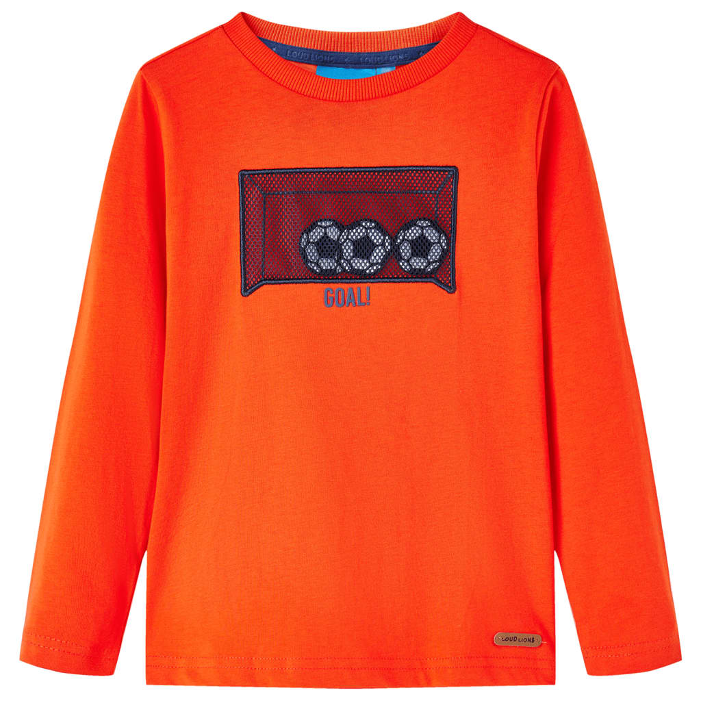 Children's Long-Sleeve Shirt Light Orange 116