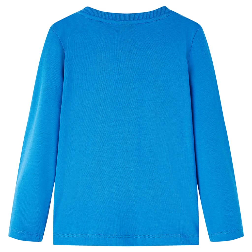 Kids' Long-Sleeve Shirt Cobalt Blue 128