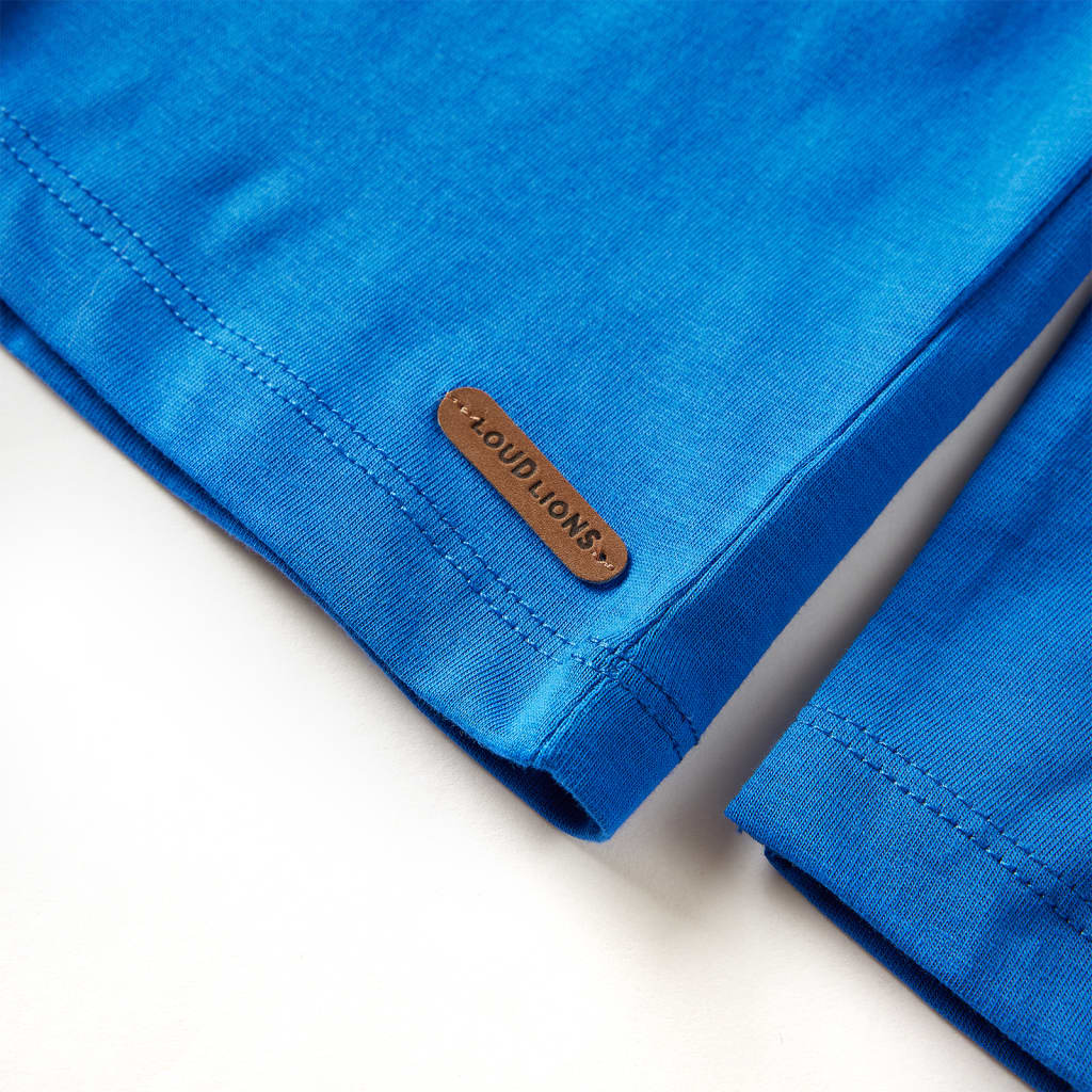 Kids' Long-Sleeve Shirt Cobalt Blue 128