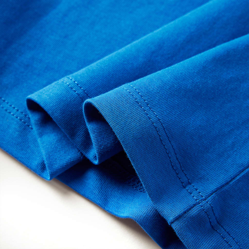 Kids' Long-Sleeve Shirt Cobalt Blue 128