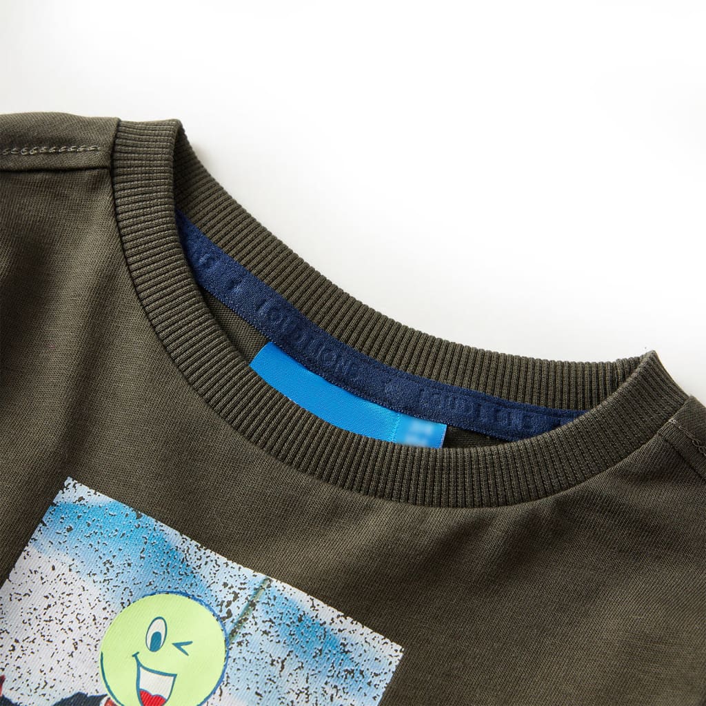 Kids' Long-Sleeve Shirt Khaki 104