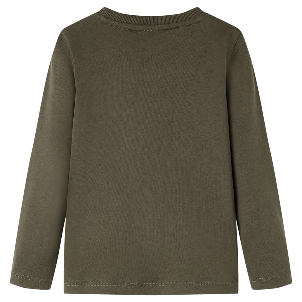 T-shirt manches longues enfant kaki 116