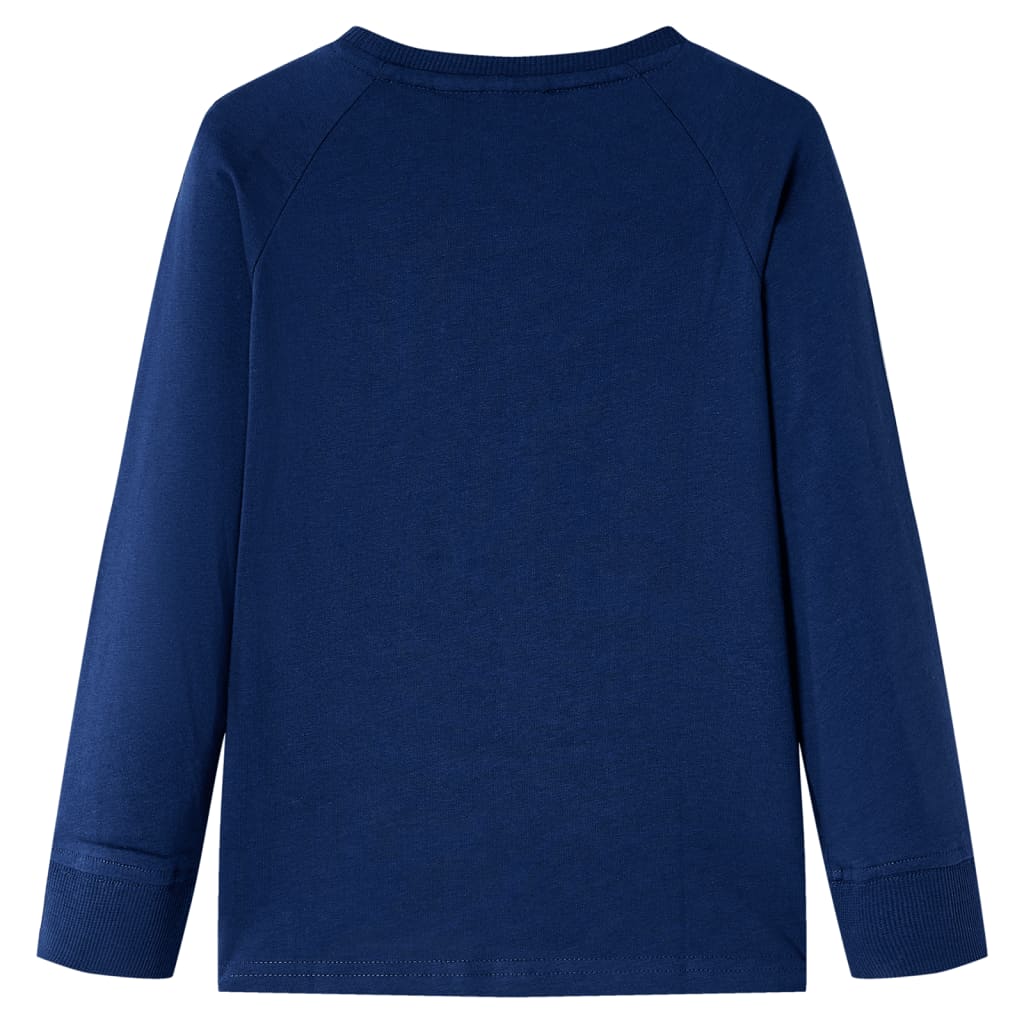 Kids' Long-Sleeve Shirt Navy Blue 116