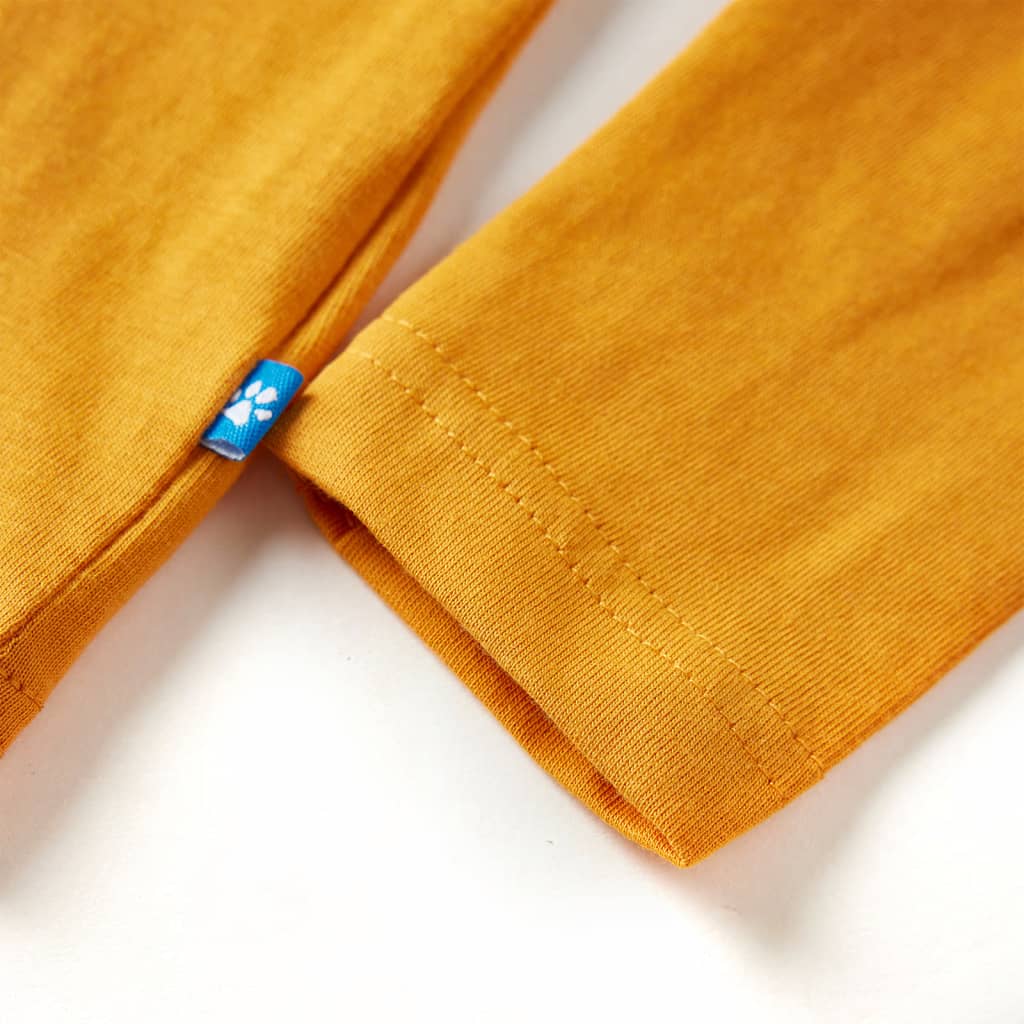 Kids' Long-Sleeve Shirt Ochre 128