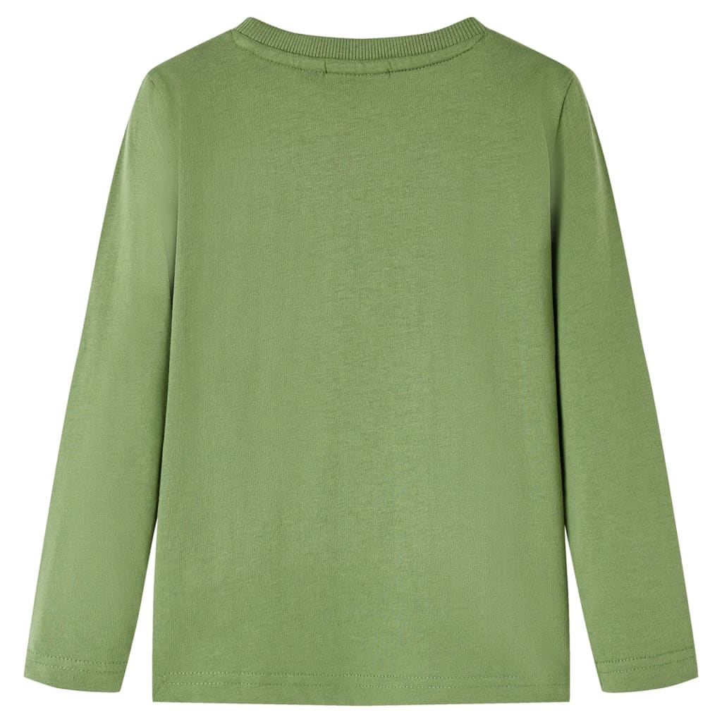 T-shirt manches longues enfant Kaki clair 116