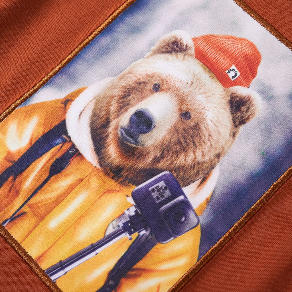 Kinder-Langarmshirt Dunkelorange 128