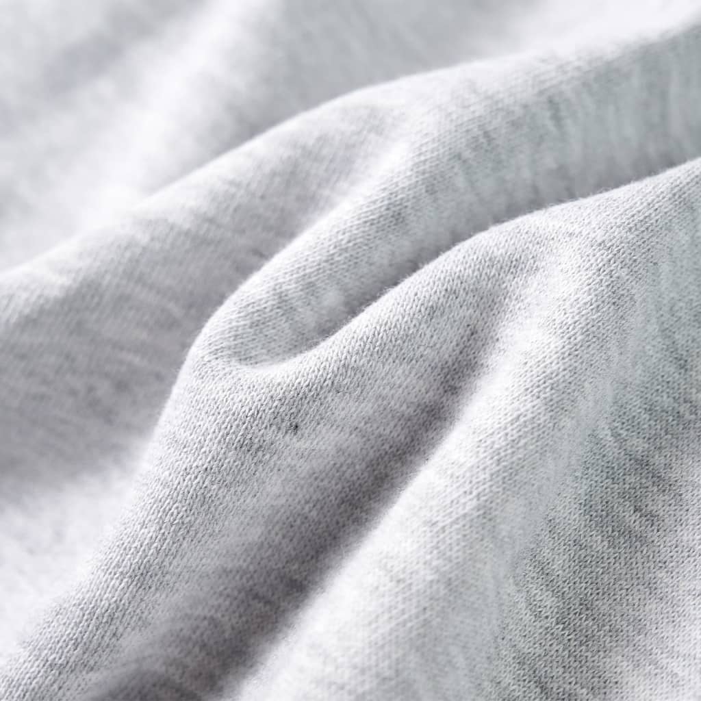 Sweat à capuche enfant gris chiné et orange 104