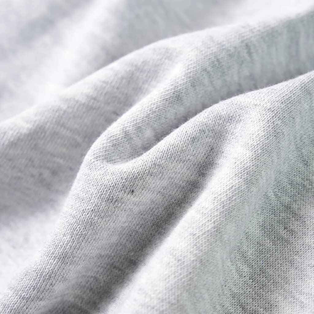 Kids' Hoodie Grey Marl and Orange 140