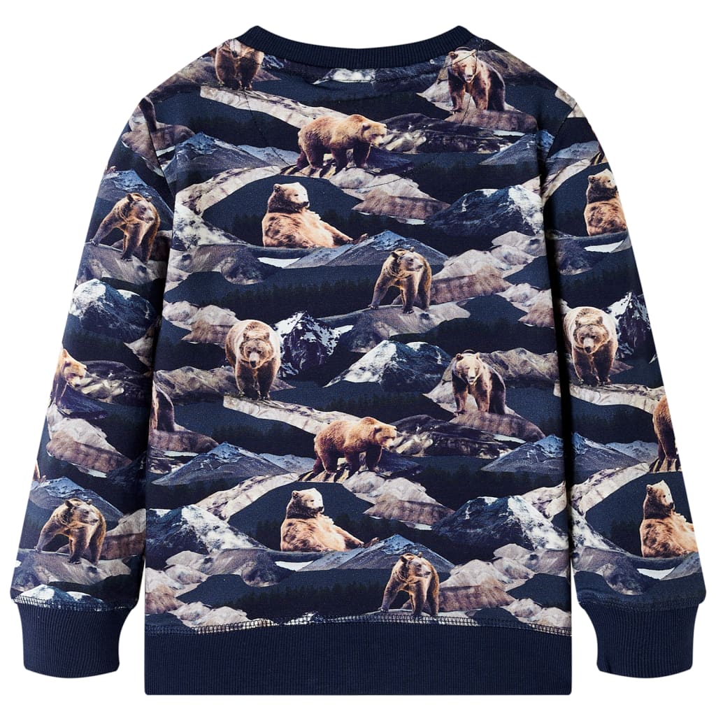 Kids' Sweatshirt Navy Blue 140