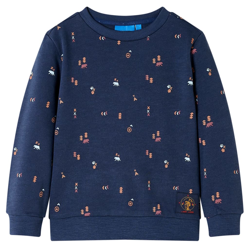 Sweat-shirt Enfant Bleu Marine Chiné 92