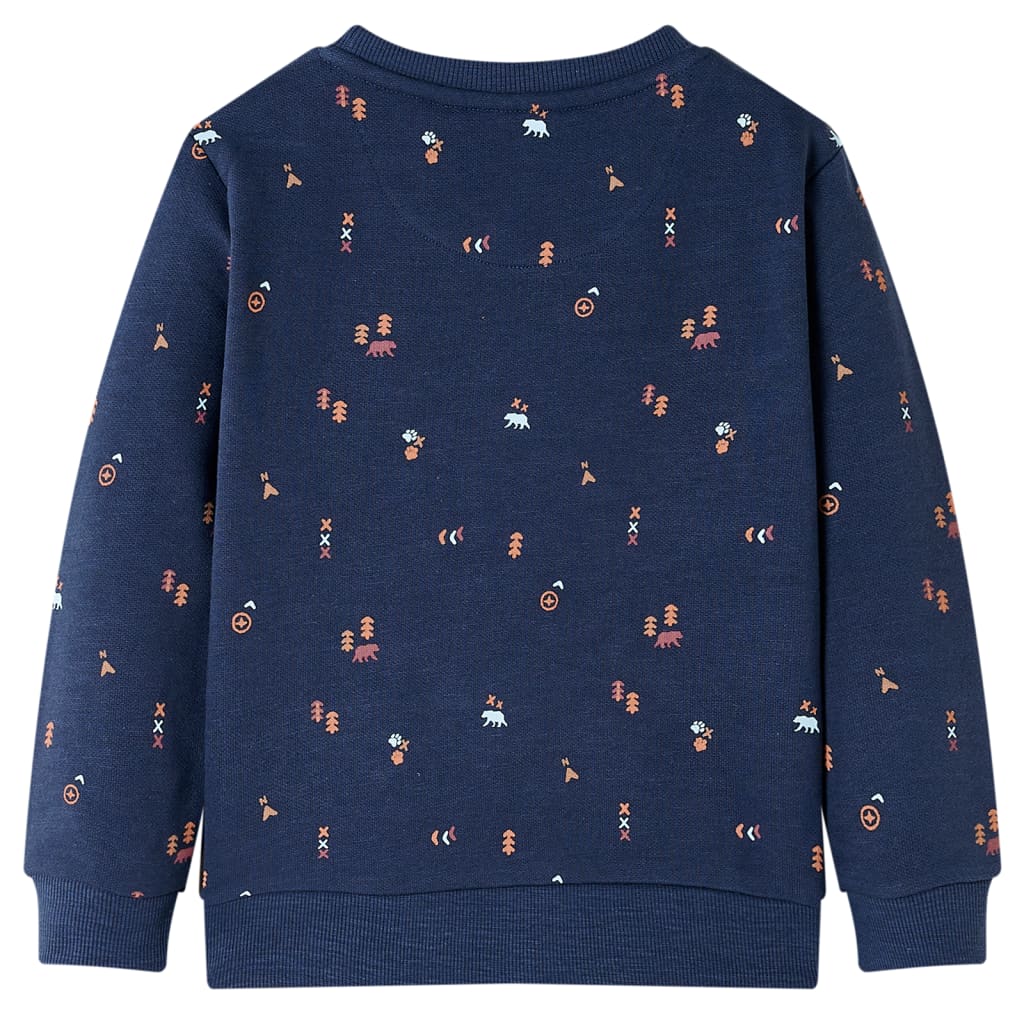 Sweat-shirt Enfant Bleu Marine Chiné 92