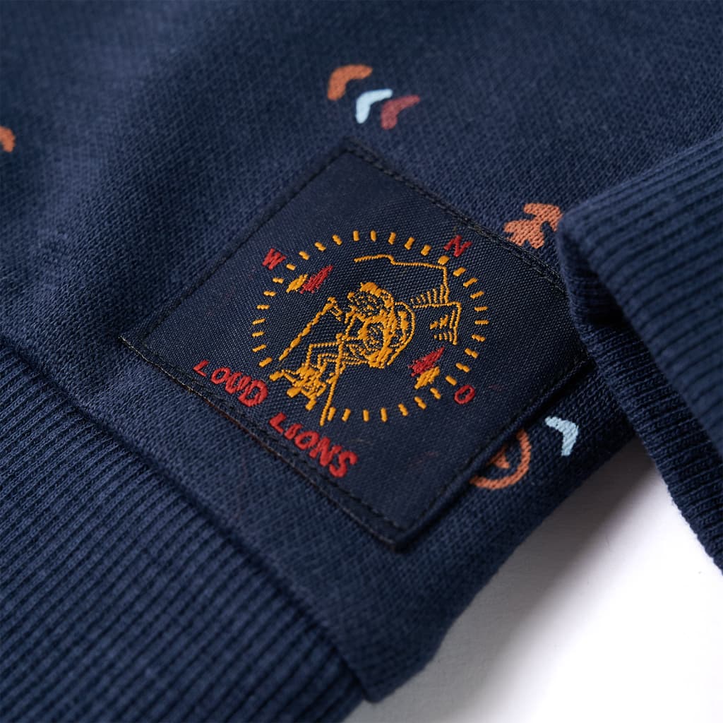 Sweat-shirt Enfant Bleu Marine Chiné 92