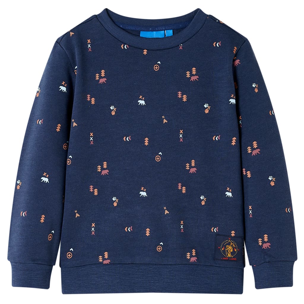 Sweatshirt enfant Marine chiné 104