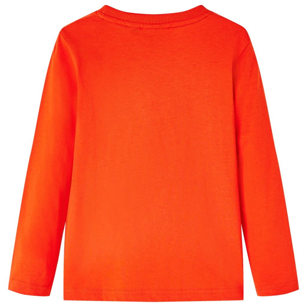 Kids' Long-Sleeved Shirt Light Orange 104