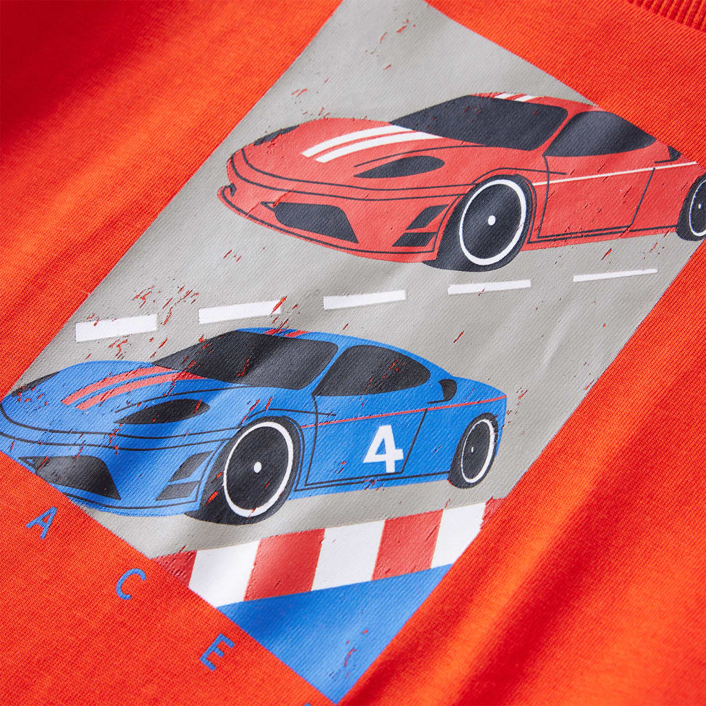 Kids' Long-Sleeved Shirt Light Orange 104
