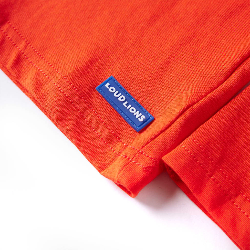 Kids' Long-Sleeved Shirt Light Orange 104