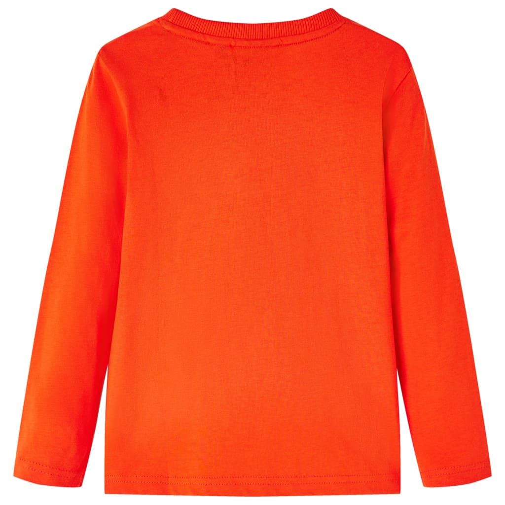 Kids' Long-Sleeve Shirt Light Orange 128