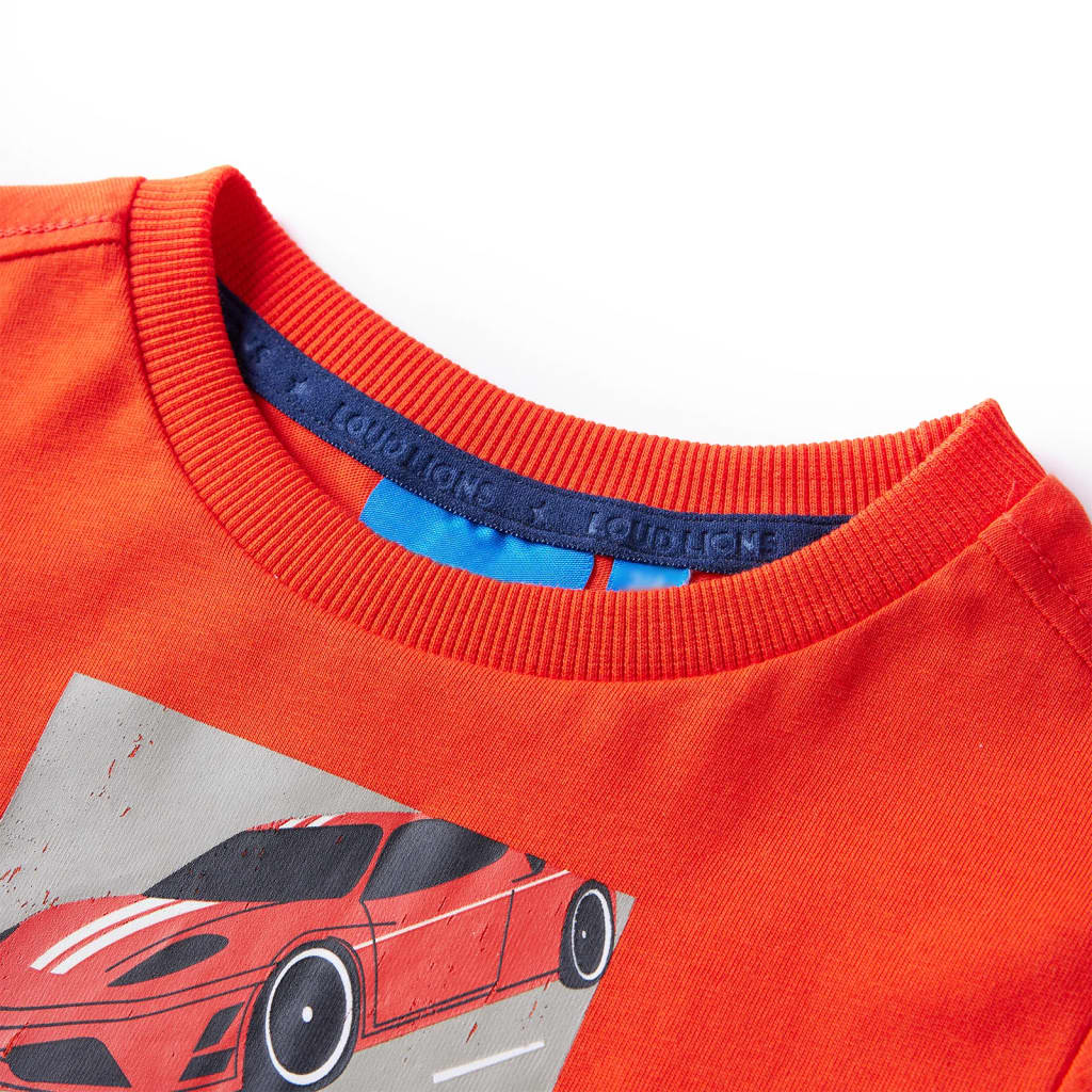 Kids' Long-Sleeve Shirt Light Orange 128