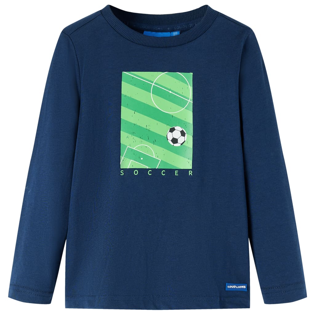 T-shirt manches longues enfant marine 104