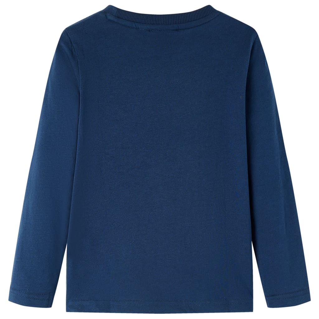 Kids' Long-Sleeve Shirt Navy Blue 116