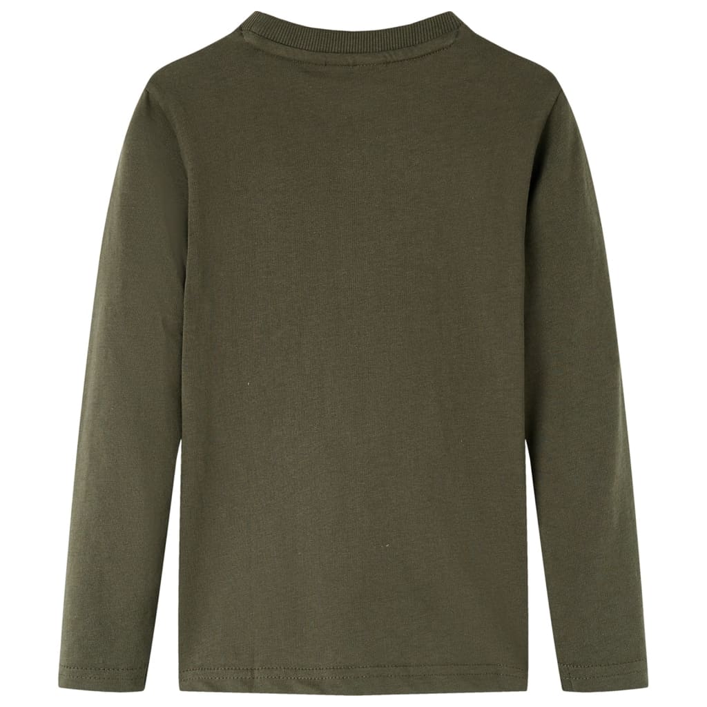 T-shirt manches longues enfant kaki 128