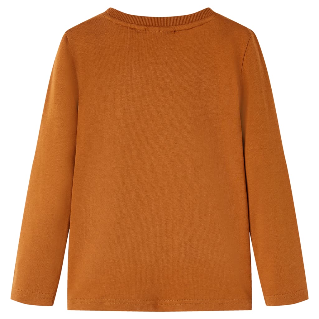 T-shirt à manches longues enfant cognac 116