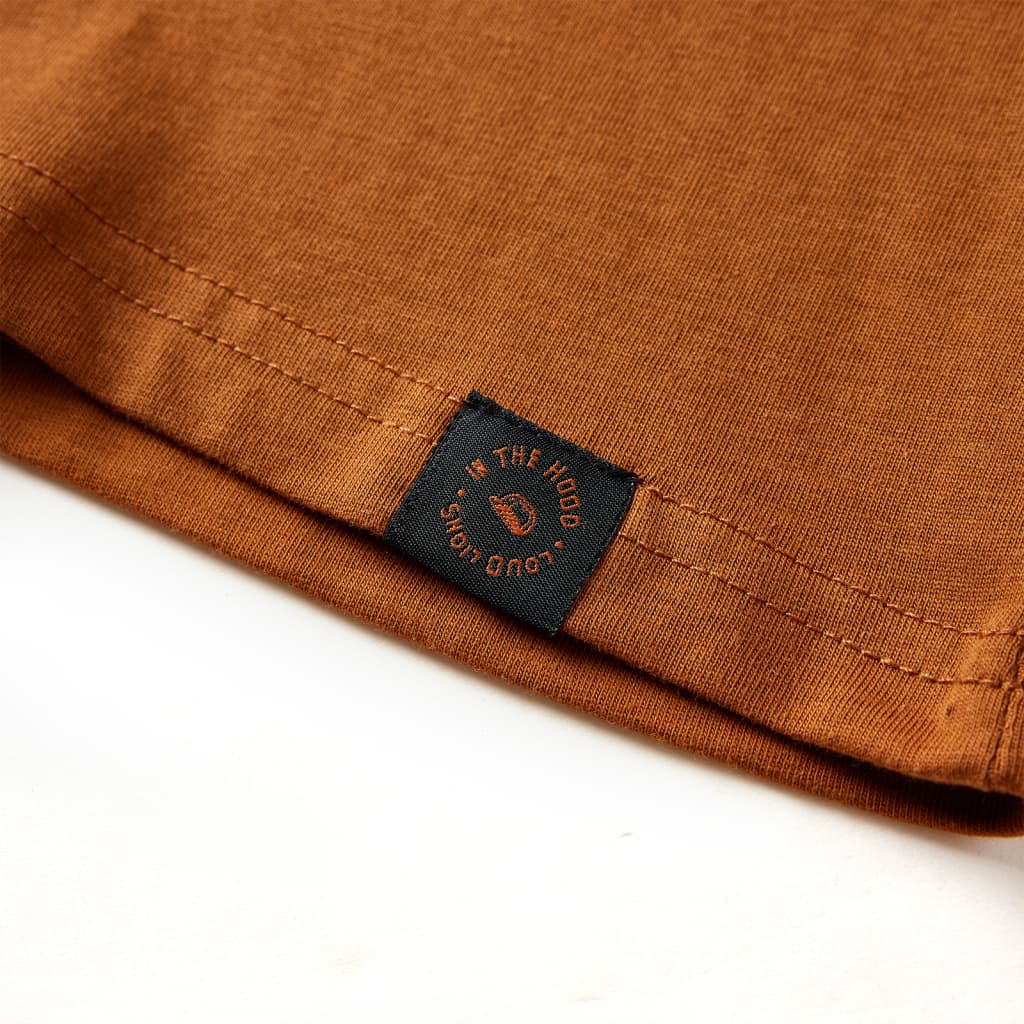 T-shirt à manches longues enfant cognac 116