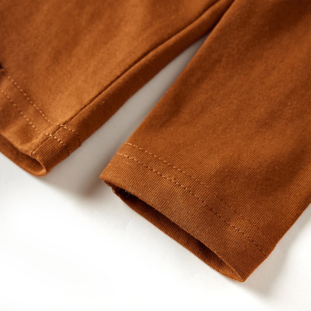 T-shirt à manches longues enfant cognac 116