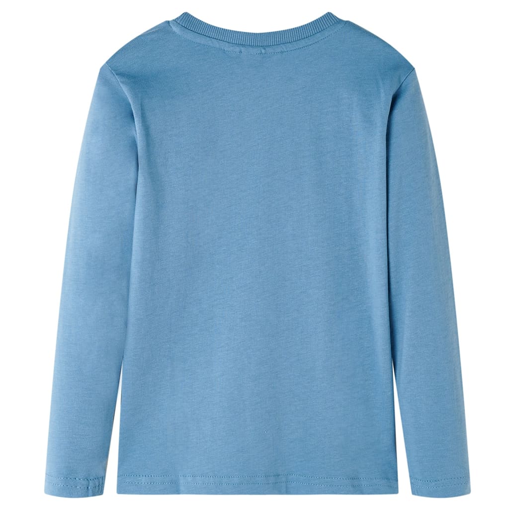 T-shirt manches longues enfant Bleu moyen 92