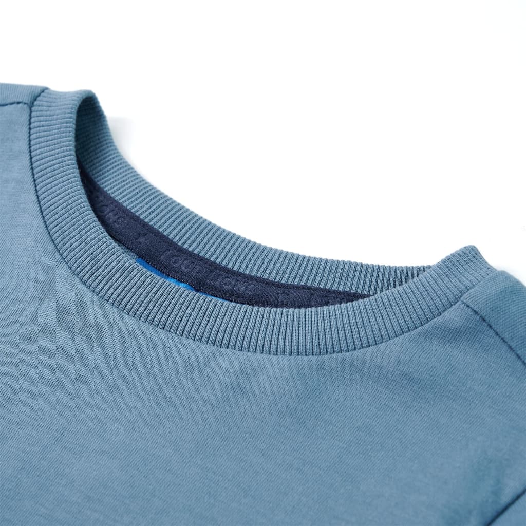 T-shirt manches longues enfant Bleu moyen 92