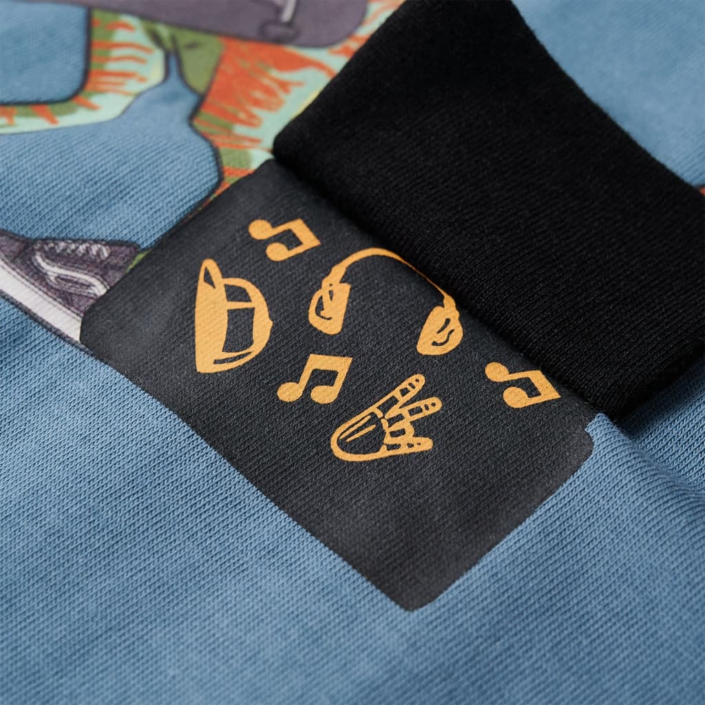 T-shirt manches longues enfant Bleu moyen 92