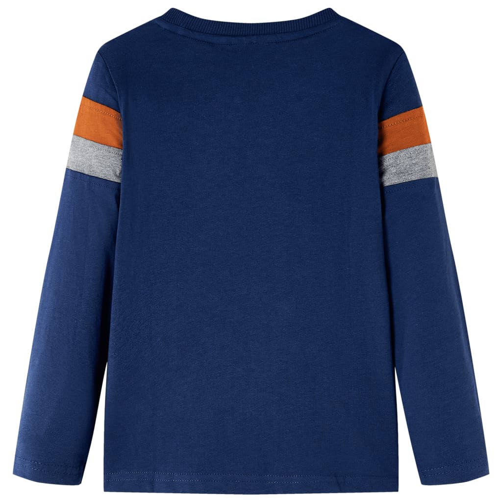 Kids' Long-Sleeve Shirt Navy Blue 116