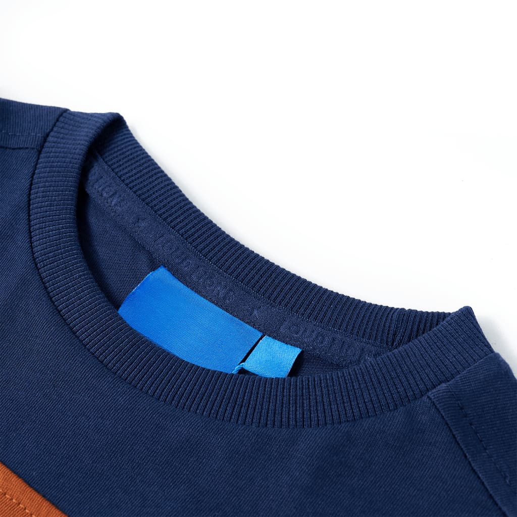 Kids' Long-Sleeve Shirt Navy Blue 116