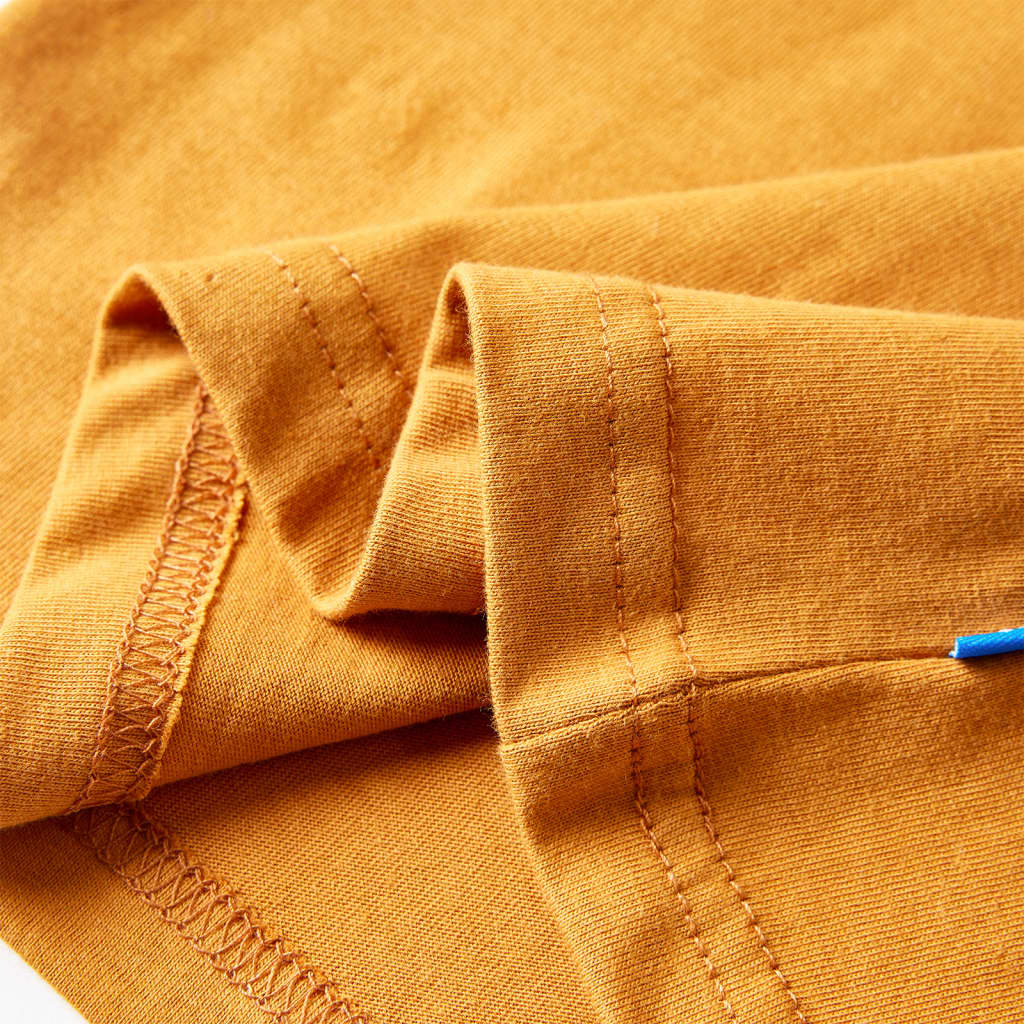 Kids' Long-Sleeve Shirt Dark Ochre 104