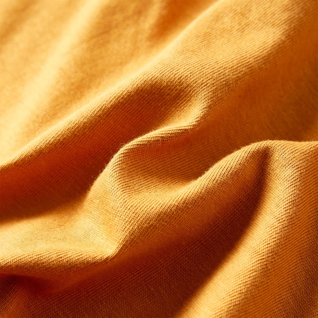 Kids' Long-Sleeve Shirt Dark Ochre 104