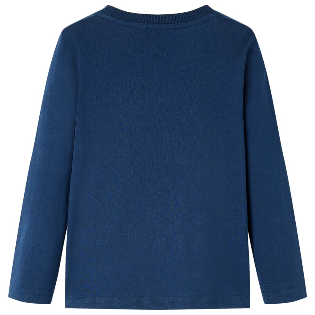 T-shirt manches longues enfant marine 104