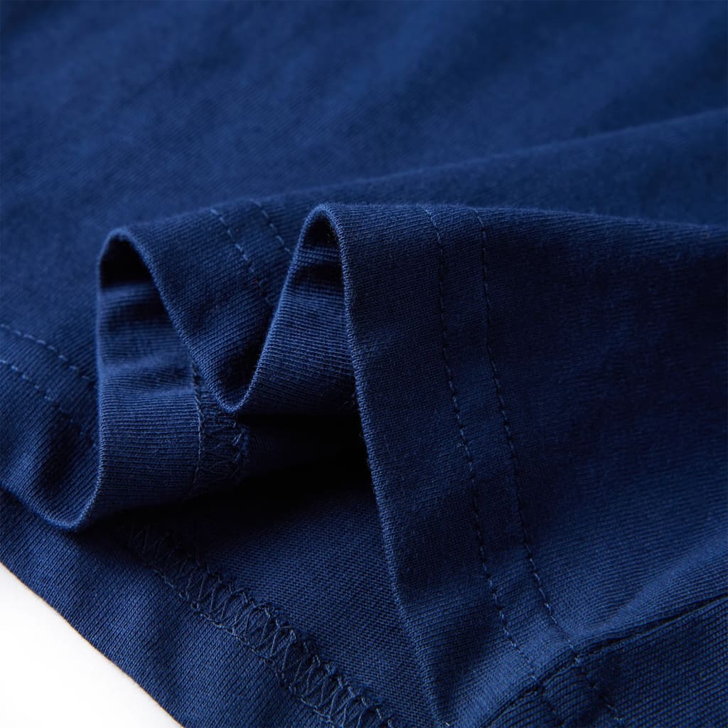 Kinder-Langarmshirt Marineblau 116