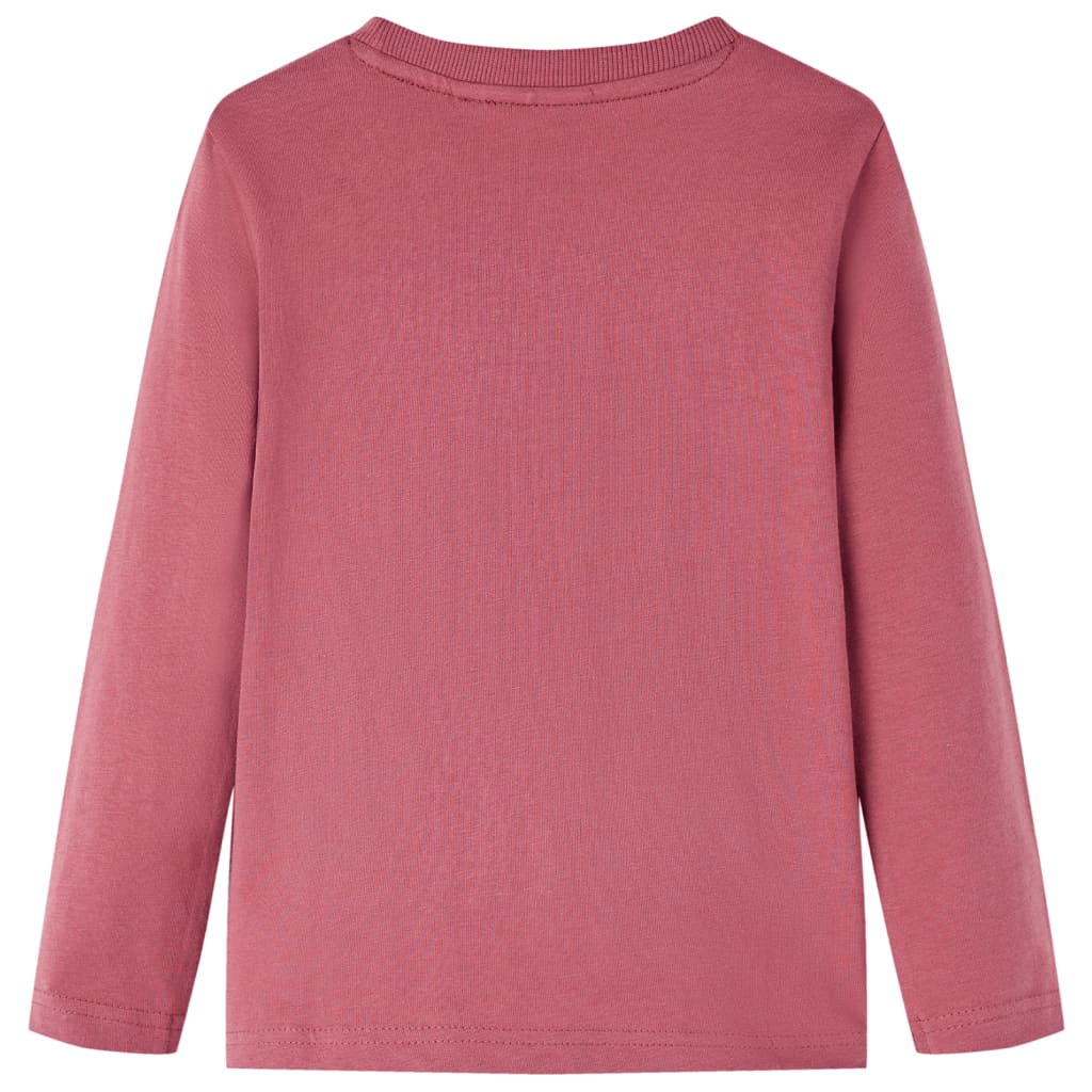 Kids' Long-Sleeved Shirt Dark Red 104