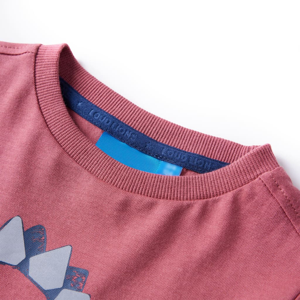 Kids' Long-Sleeved Shirt Dark Red 104