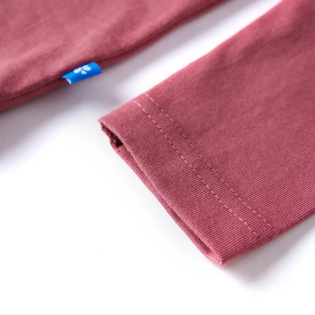 Kids' Long-Sleeved Shirt Dark Red 104
