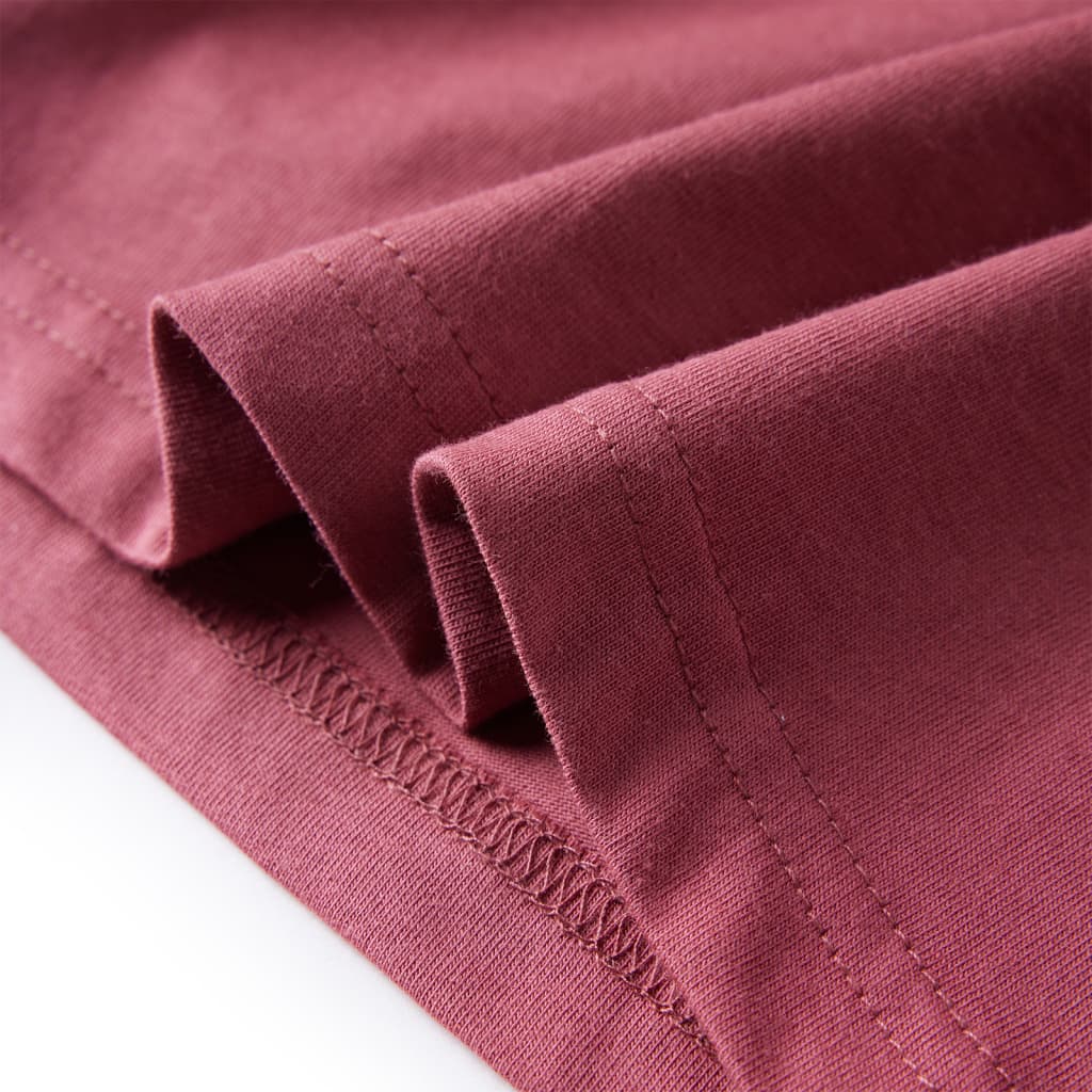 Kids' Long-Sleeved Shirt Dark Red 104
