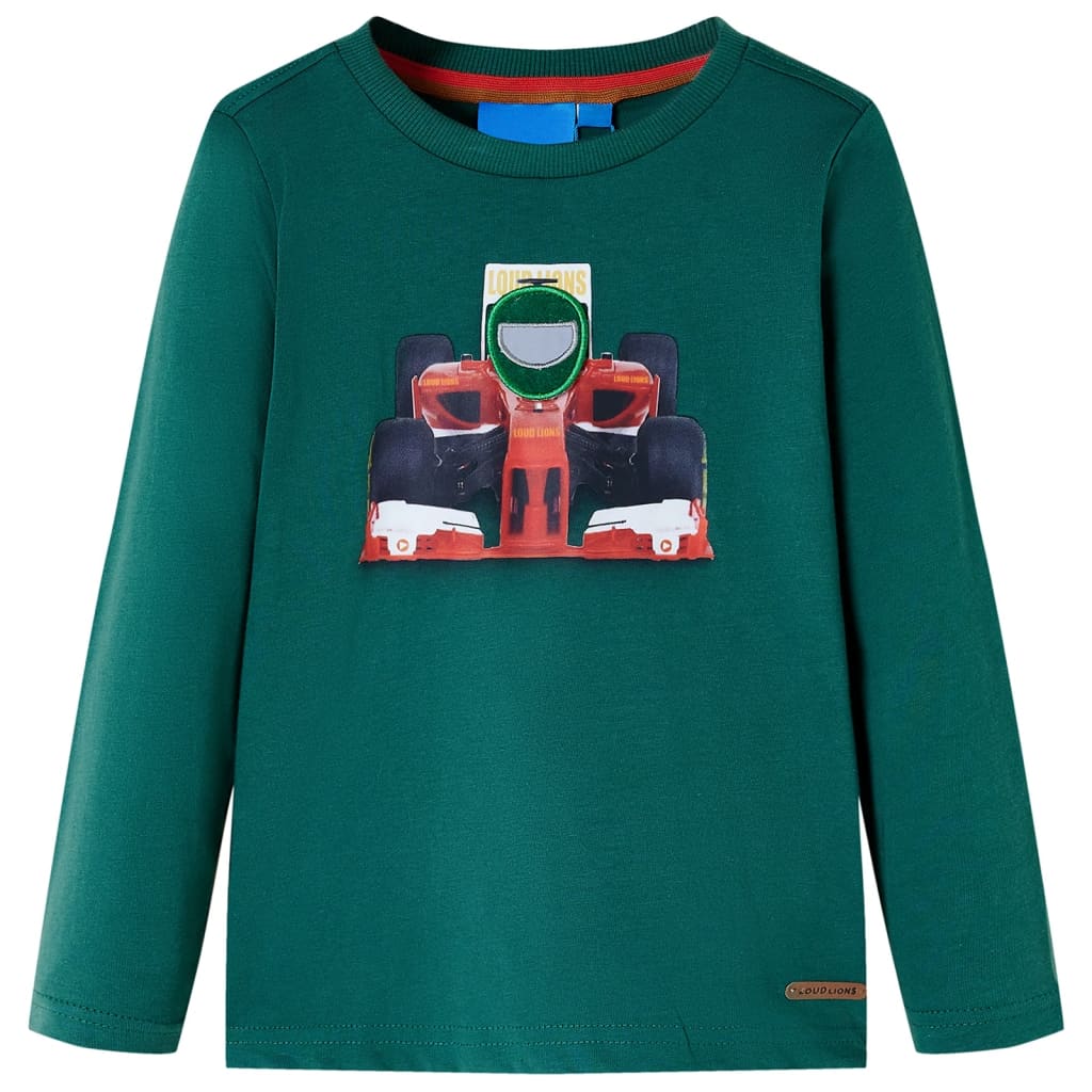 T-shirt manches longues enfant vert 116