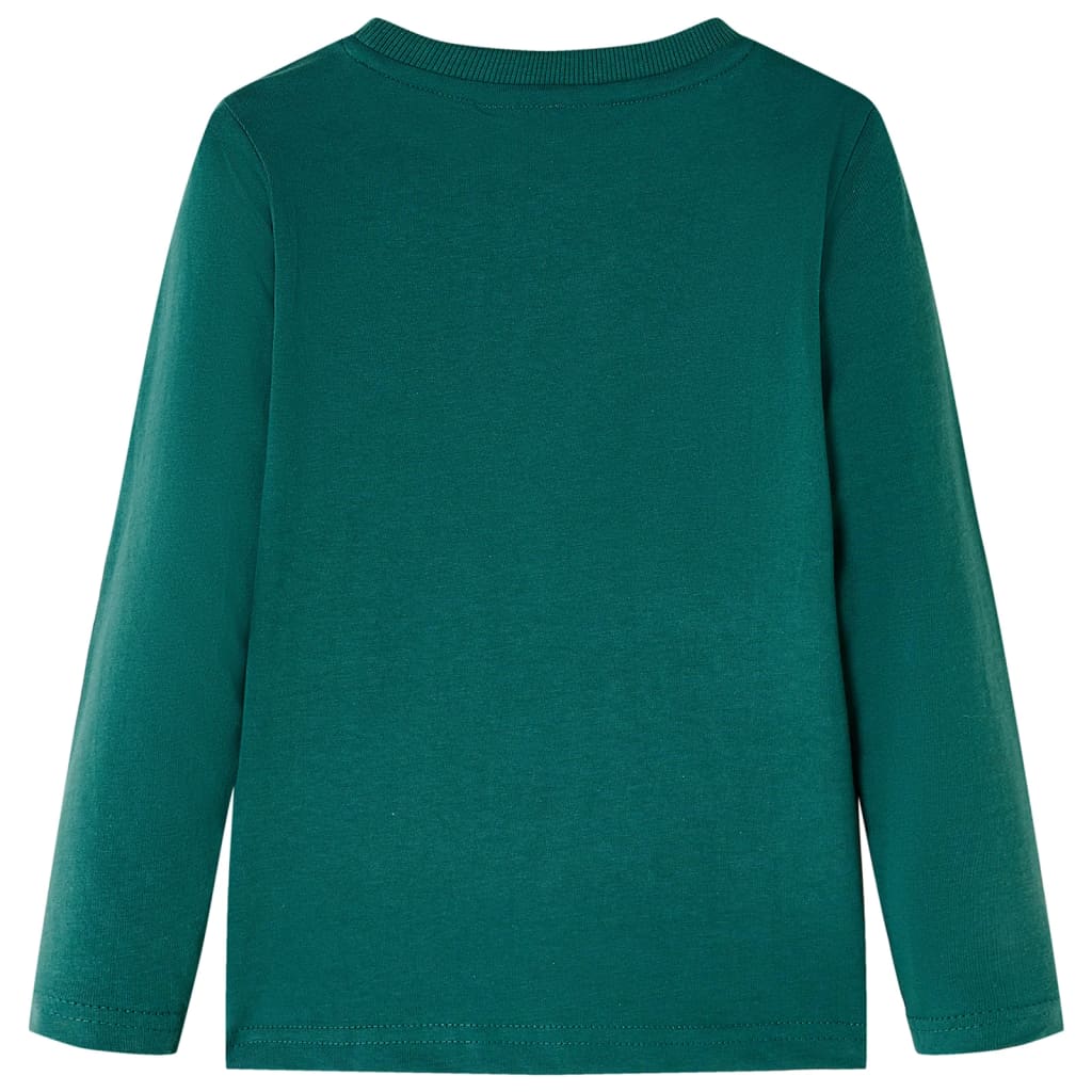 T-shirt à manches longues enfant vert 128