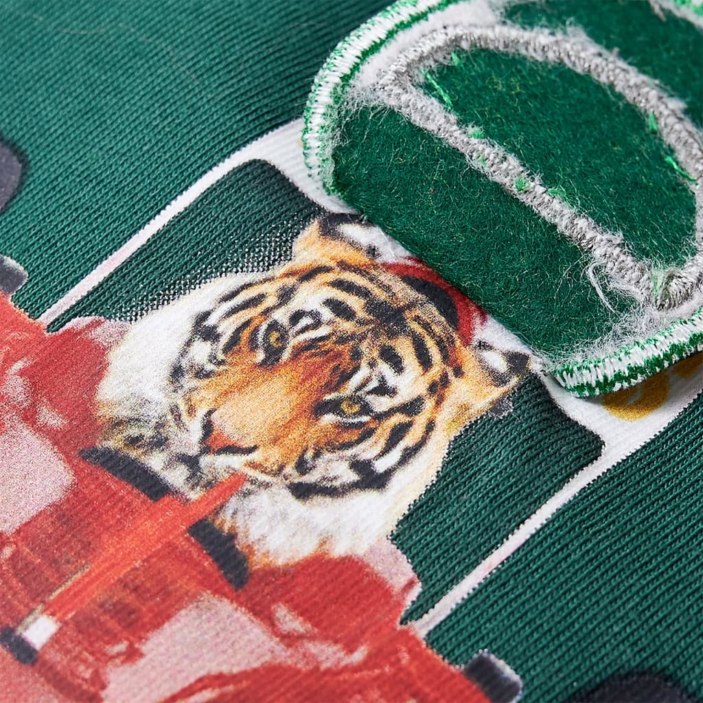 T-shirt à manches longues enfant vert 128