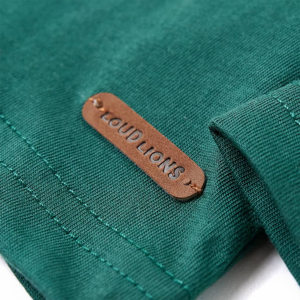 T-shirt à manches longues enfant vert 128